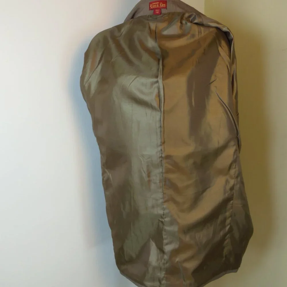 Vintage Haband Lion's Den Men's 44R‎ Front Zip Leisure Jacket MCM Hipster